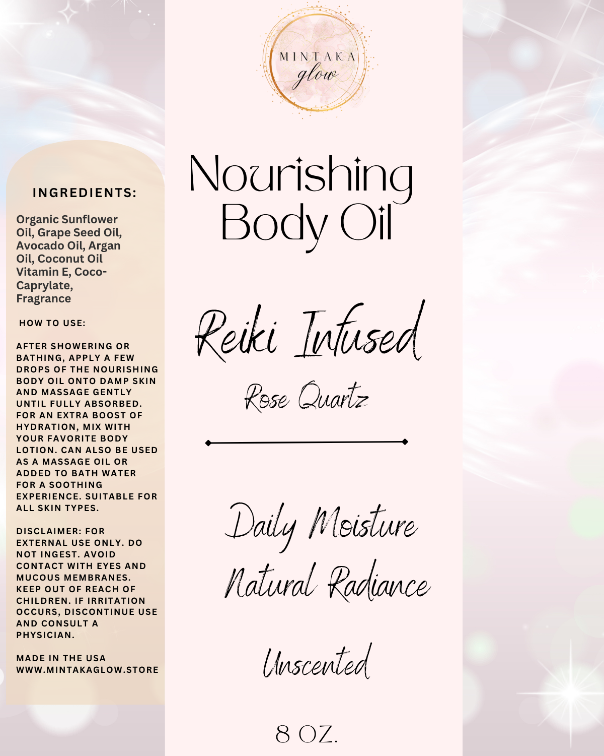 Reiki Infused Body Oil Launching Soon!